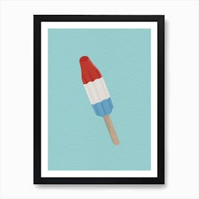 Summer Bomb Pop Popsicle Art Print