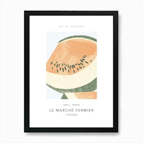 Cantaloupe Le Marche Fermier Poster 4 Art Print