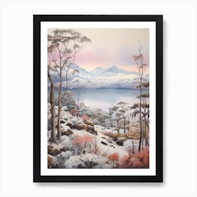 Dreamy Winter Painting Nahuel Huapi National Park Argentina 4 Art Print