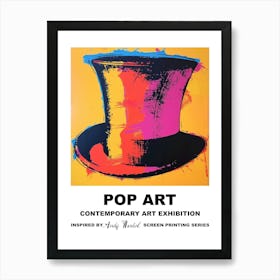 Poster Top Hat Pop Art 3 Art Print