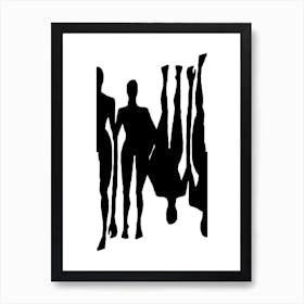 Silhouttes 8 Art Print