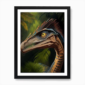 Coelophysis 1 Illustration Dinosaur Art Print