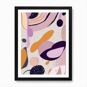 Galaxy Musted Pastels Space Art Print