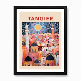 Tangier Morocco 4 Fauvist Travel Poster Art Print