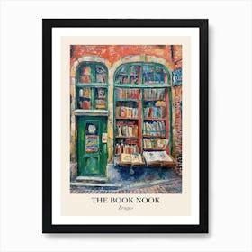Bruges Book Nook Bookshop 2 Poster Art Print