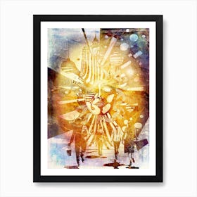 Theater Surreal Art Illustration In A Painting Style 18 Art Print