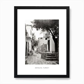 Poster Of Bodrum, Turkey, Photography In Black And White 3 Art Print