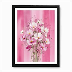 Pink Cosmos 1 Art Print