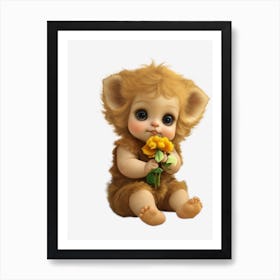 Cute Baby Bear Art Print