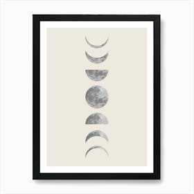 Moon phases 3 1 Art Print