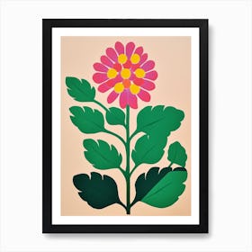 Cut Out Style Flower Art Prairie Clover Art Print