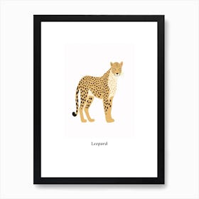 Leopard Kids Animal Poster Art Print