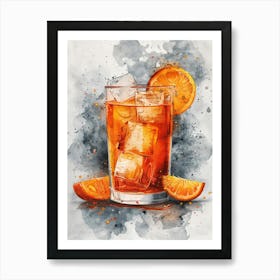 Orange Iced Tea 2 Art Print