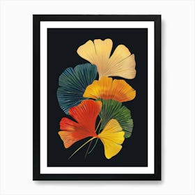 Ginkgo Leaves Canvas Print Art Print