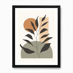 Abstract Botanical Boho 2 Art Print