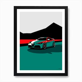 Alfa Romeo Giulia GTA M- royal green Art Print