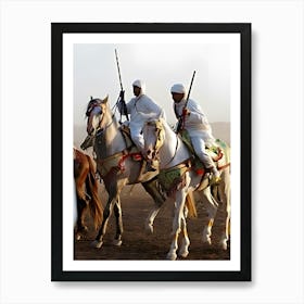 Saharan Horsemen Art Print