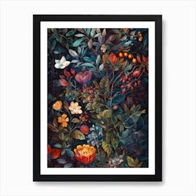 The Garden Of Flowers  flora nature meadow  Art Print