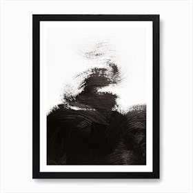 Music Black Minimal Abstract Art Print