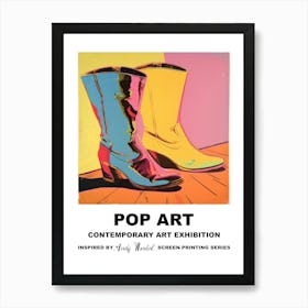 Poster Boots Pop Art 2 Art Print