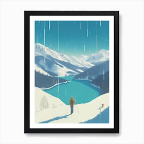 Hakuba   Nagano, Japan, Ski Resort Illustration 0 Simple Style Art Print