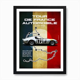 Tour De France Automobile 250GTO Art Print