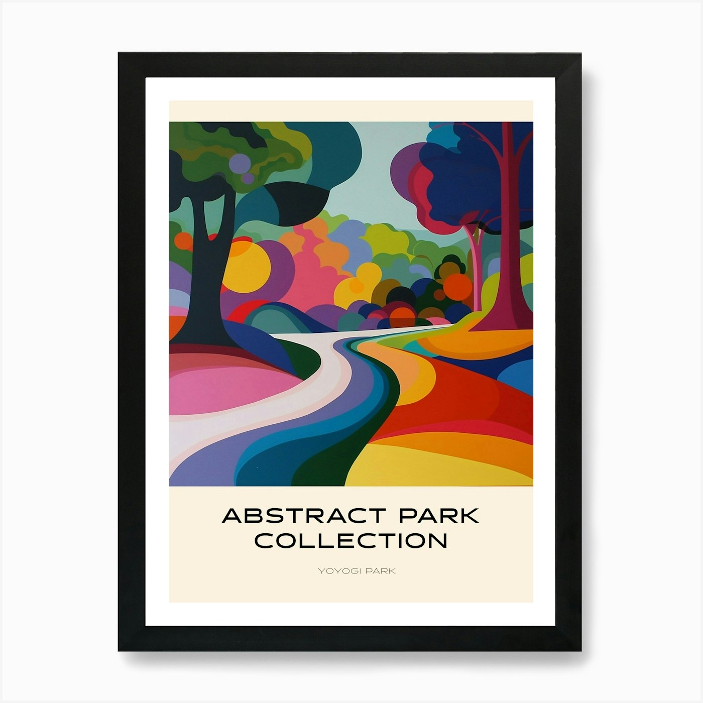 Póster de la colección abstracta del parque Yoy enmarcado arte de pared póster lienzo impresión cuadro - Imagen 2 de 4