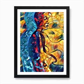 Abstract Woman 1 Art Print