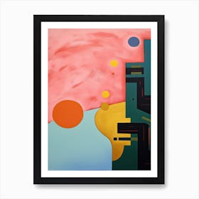 Pop Colour Abstract Painting 4 Art Print