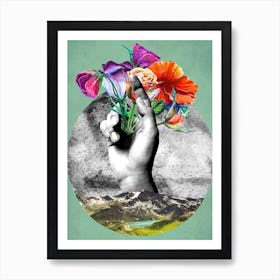 The Hand Of The Nature Art Print