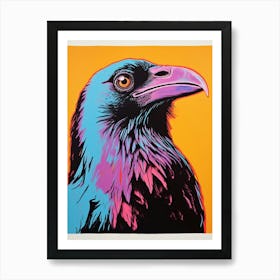 Andy Warhol Style Bird Crow 4 Art Print