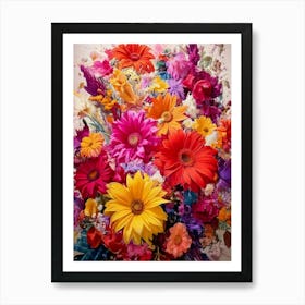 Big Bunch Of Flowers Art Print