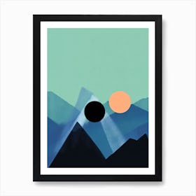 Ethereal Mountains Abstract 2 Art Print