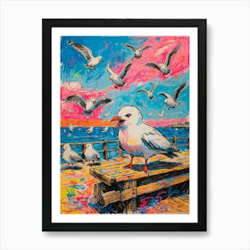 Seagulls 3 Art Print