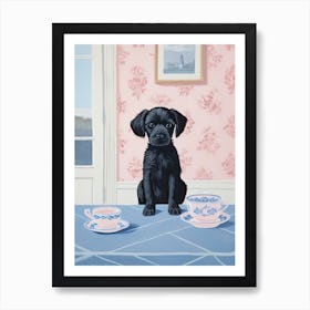 Animals Having Tea   Puppy Dog 7 Art Print