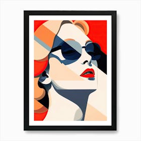 Nice, France, Bold Outlines 1 Art Print