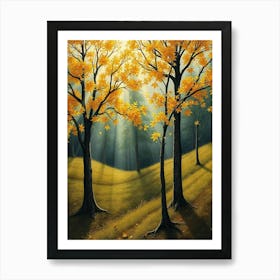 Autumn Trees 5 Art Print