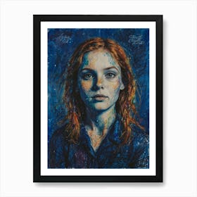 Girl With Red Hair 2 Art Print