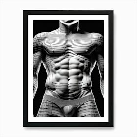 Man'S Body Anatomy 3d model Art Print