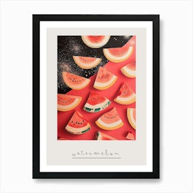 Art Deco Watermelon 2 Poster Art Print