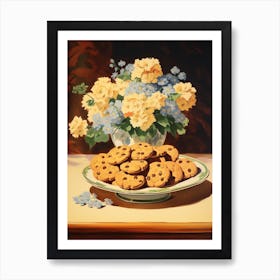 Cookies Vintage Cookbook Style 3 Art Print