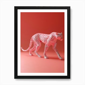 Leopard - 3d Model Art Print