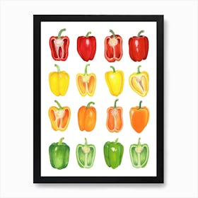 Repeat Pattern Pepper Art Print