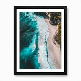 Aerial View Of A Beach 141 Art Print