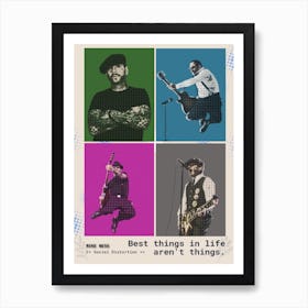 Mike Ness Quotes Best Things In Life Aren T Things Punk Rock Band Social Distortion Art Print