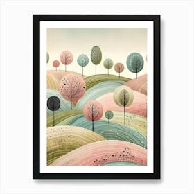 Trees In The Sky Art Print