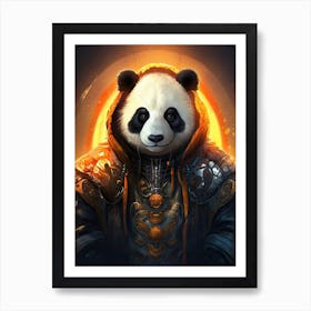 Panda Art In Digital Art Style 2 Art Print