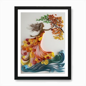 Quilled Art Art Print