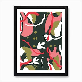 Bright Abstract Bloom Art Print