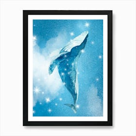 Whale In The Sky Art Print